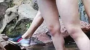 We went for a mountain hike with Estefii, a charming woman, and saw her playful side.