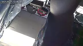 spycam catches upskirt views of random girls without panties in the mall