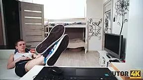 Tutor4k Cunning Boy Seduces Mature Tutor by Simulating Heart Attack.