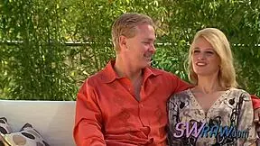 Petite Ginger Babe Feels Ecstasy In Swinger Orgy Oral