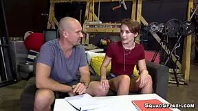 Sexy Natalie Porkman takes huge dick in rough doggystyle action