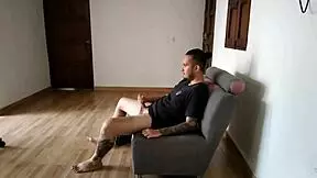 I spotted my nephew in an awkward bathroom moment