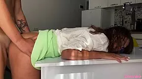 Naughty teen gives facial to teacher