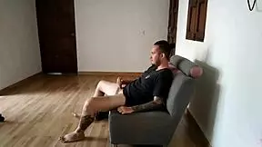 I spotted my nephew in an awkward bathroom moment