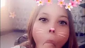 A group of amateur girlfriends and friends performing blowjob