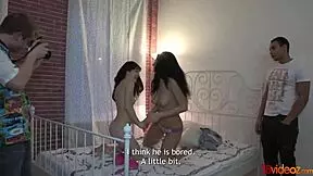 Asiniya Lina Spanks And Bangs In Shaved Pussy 4some Photoshoot