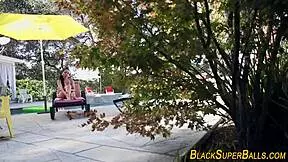 teen latina rides black in hardcore interracial action