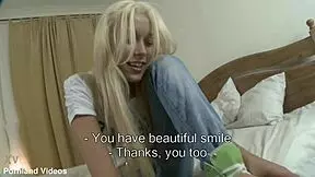 Blonde teen 18+ gets fucked in the ass in cowgirl, doggystyle, and bent over positions