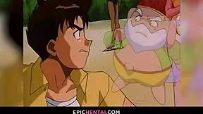 Mahoko intensely loses her virginity in hentai with wet pussy cunilingus