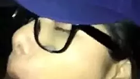 teen passionately sucks black cock with intense emotions and cumshot