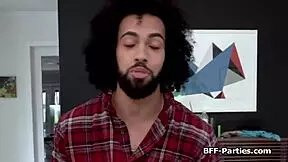 rimming and cock sucking in wild thanksgiving foursome party