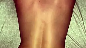 White girl teases with amazing ass riding bareback reverse cowgirl