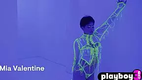 Amazing Latina Teen Mia Valentine Posing With Her Big Ass, Clothes Ripped Off