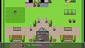 meeting in the square a cute girl with beautiful hair - npc girls at work - ep7