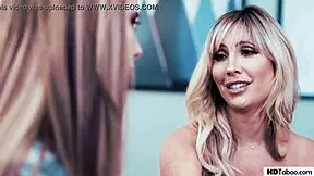 Young boss wakes up his sexual desire with teen employee Haley Reed and Tasha Reign
