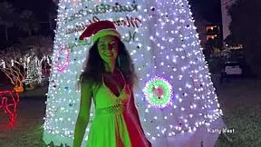 santa claus punishes snow maiden with rough christmas fuck