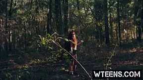 Horny teen 18+ sally squirtz bound in bondage for intense fucking