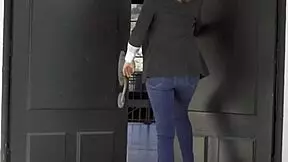 Blonde milf Lily James strikes a deal, banging Ricky Spanish to stop bullying.