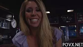 Brynn Tyler gets rough blowjob and pussy fucking POV