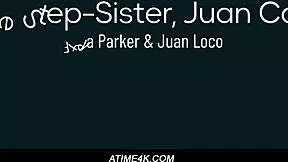Oh, one step-sister is sucking Juan's cock! 😏