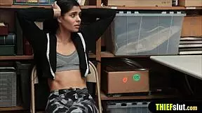 Latina teen caught shoplifting