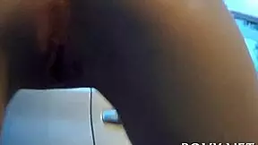Teen gets doggy style fucking