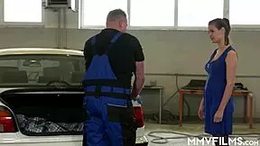 Teen gets face full of cum
