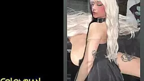 colombian goth latina slut gets cum facial