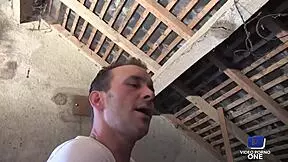 Man, that French cougar watches her guy bang the maid!