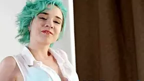 Emo Teen Takes Cock In Her Ass Missionary Style With Cum In Mouth