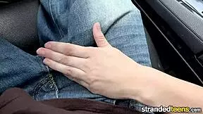 Stranded teen Sadie Leigh blows!