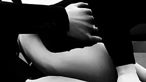 A naked and sexually active 18-year old girl pleasures herself and throatf**ks in prison strapping