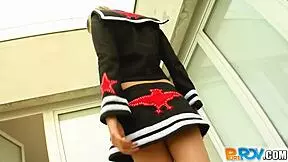 pure pov doggystyle with cute girlfriend swallow sex cock