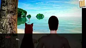 In my new family 53, the redhead and brunette are in bikinis.