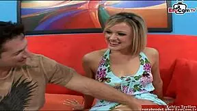 Blonde Girl With Small 18+ Natural Tits Gets A Pussy Creampie After The Fuck!