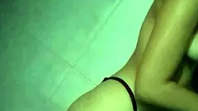 Latin teen in thong anticipation