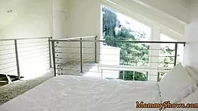 Smalltits stepdaughter dives into a steamy 69 with a classy milf.