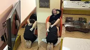 cam catches university friends licking shaved pussy in public