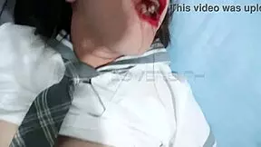 Kuya fucks petite student in room while calling boyfriend.