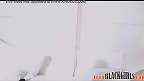 Teen Black with big tits Sarai Minx pissing in masturbation and Interview