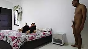 My stepfather punishes me, then my stepbrother waits in my room to fuck me secretly - part 1.