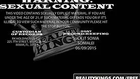 milla flashes tits and makes a sextape at the party.