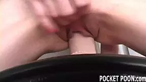 Petite 18+ Brunette Caught Stealing Beer Gets Cock Sucking Punishment