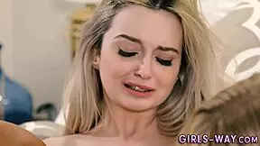 Les Teen 18+S Cum In Threeway With Blonde Milf