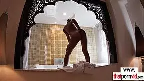 Amateur Asian Teen 18+ Strips Naked For Hunk Boyfriend With Monster Cock