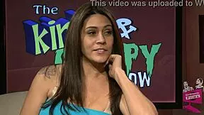 Samantha Ryan Grills Raylene on Kinky Creepy Show Backstage