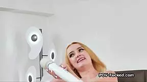 Pretty teen on casting interview