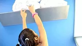 i fingered my shaved pussy solo with clothes ripped off