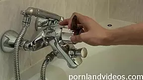 young brunette sasha enjoys anal session