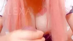 Horny schoolgirl gets it hard